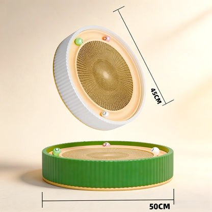 Cardboard Cat Scratcher Bed Combo - Replaceable Core Scratcher Board, Corrugated Paper Scratching Pads, Non-Shedding Claw Care, Pet Entertainment, Easy Use