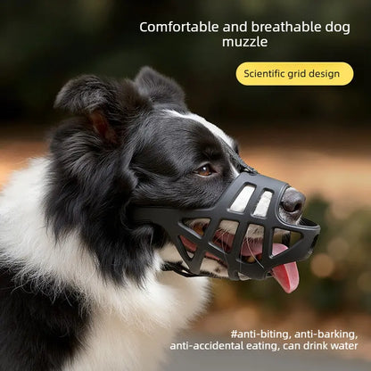 Breathable Dog Muzzle - Adjustable, Multi-Size for Large/Medium/Small Breed Dogs, Prevents Biting & Scavenging, Discourages Nipping, Allows Free Drinking, Breathable Muzzle