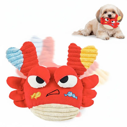 MRWJ 2026 New Yellow Calming Duck Plush Dog Toy - Durable Chew, Interactive Quacking Sound, Cozy Indoor Sleep Pillow for Naps