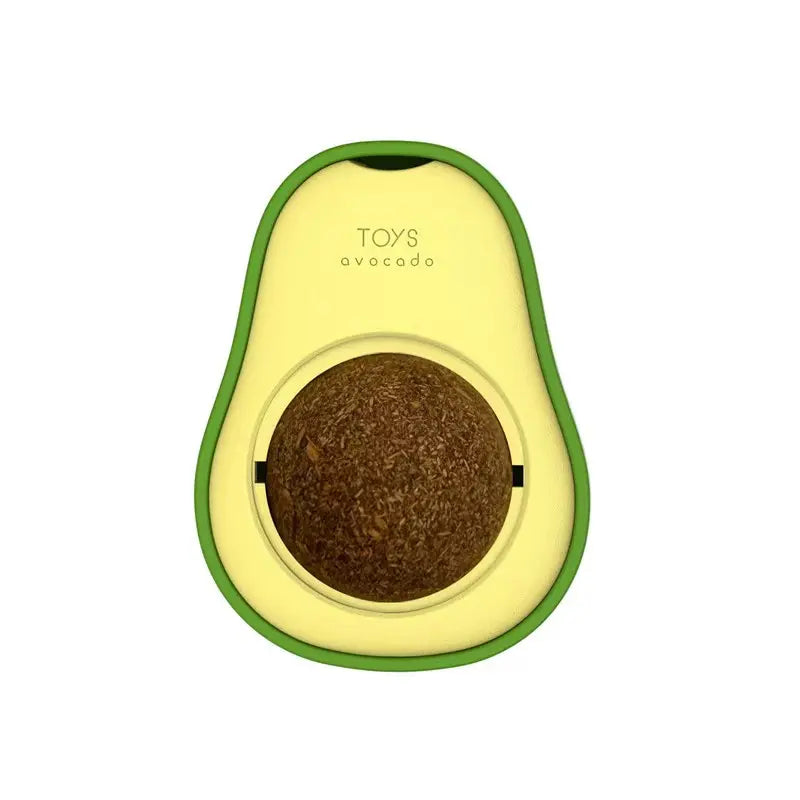Wall-Mounted Catnip Chew Toy - Bite-Resistant Cartoon 360° Spinning Ball for Indoor Cats, Kittens, Indoor Kitty Lifestyle, Calming Dental Care & Interactive Play (Wall-Mounted Design)